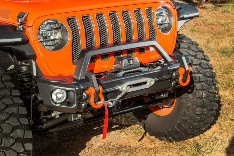 Rugged Ridge 18-22 Jeep Wrangler JL/JT Grille Arcus Front Bumper Stamped Steel Overrider Bar