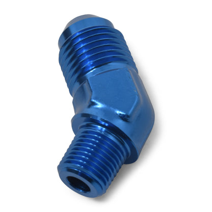 Russell Performance -6 AN to 1/8in NPT 45 Degree Flare to Pipe Adapter