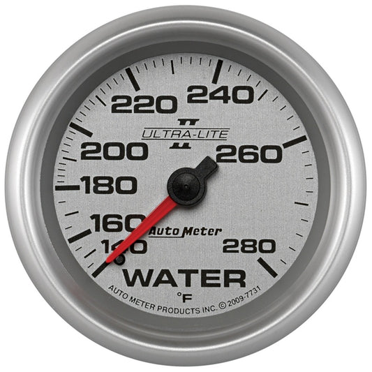 Autometer Ultra-Lite II 2 5/8in 140-280 Degree F Mechanical Water Temperature Gauge