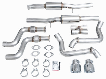 AWE 2023 Nissan Z RZ34 RWD Track Edition Catback Exhaust System w/ Chrome Silver Tips