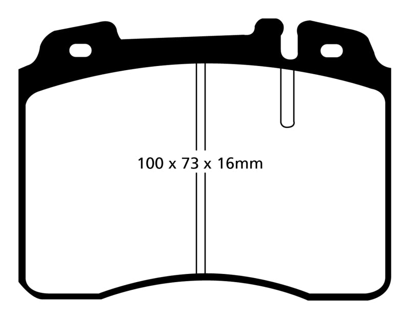 EBC 95-97 Mercedes-Benz C36 AMG (W202) 3.6 Yellowstuff Front Brake Pads