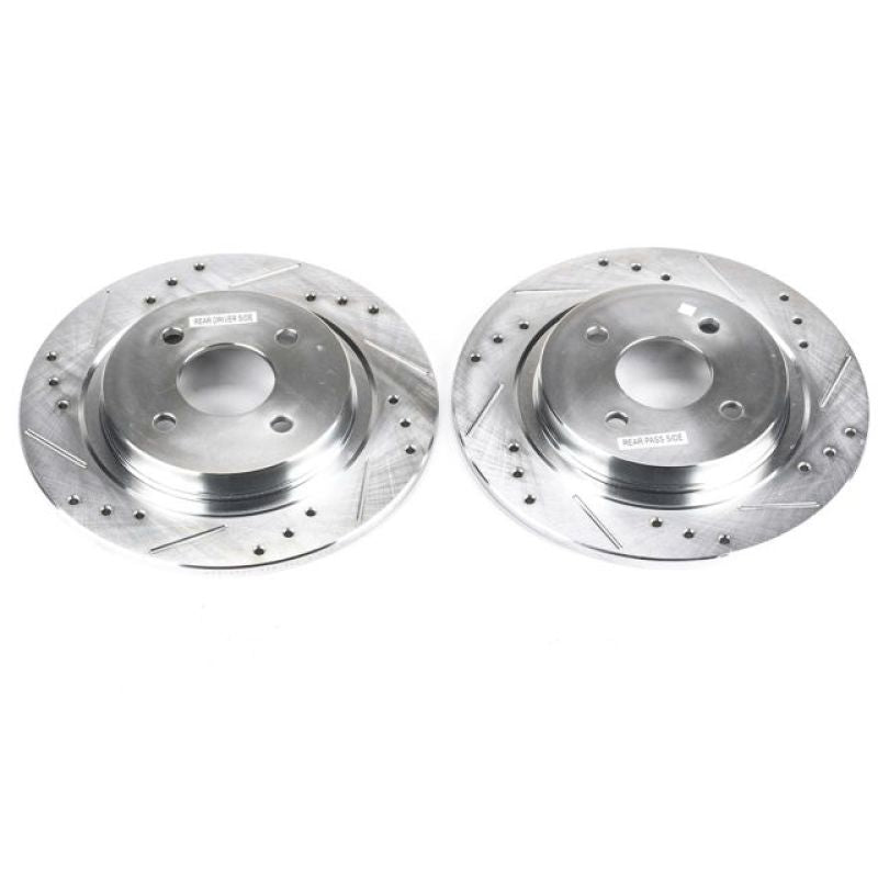 Power Stop 02-04 Ford Focus Rear Evolution Drilled & Slotted Rotors - Pair