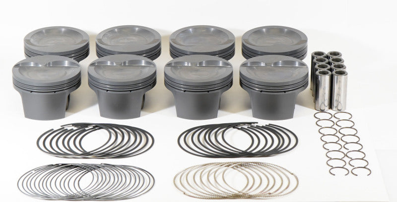 Mahle MS Piston Set SBF 410ci 4.040in Bore 4.000in Stroke 6.2in Rod .927 Pin -20cc 10.2 CR Set of 8