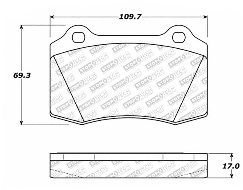 StopTech Street Select Brake Pads w/Hardware - Front/Rear