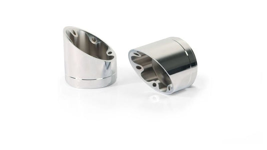 Remus 2021+ BMW R 18 (Euro 5) Slash Cut V1 End Cap - Silver (Pair)