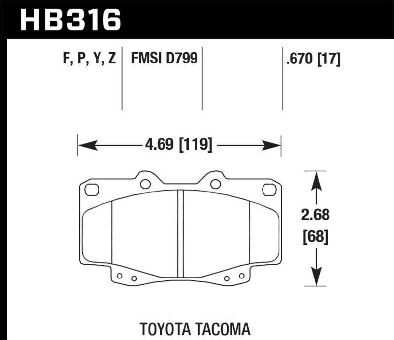 Hawk Super Duty Street Brake Pads