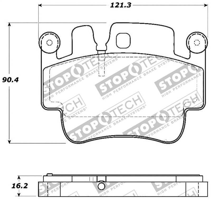StopTech Street Touring 00-07 Porsche Boxster S / 06-07 Cayman Front Brake Pads