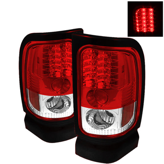Spyder Dodge Ram 1500 94-01/Ram 2500/3500 94-02 LED Tail Lights Red Clear ALT-YD-DRAM94-LED-RC