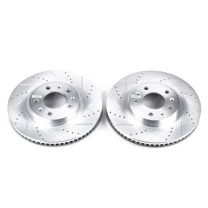 Power Stop 03-07 Cadillac CTS Front Evolution Drilled & Slotted Rotors - Pair
