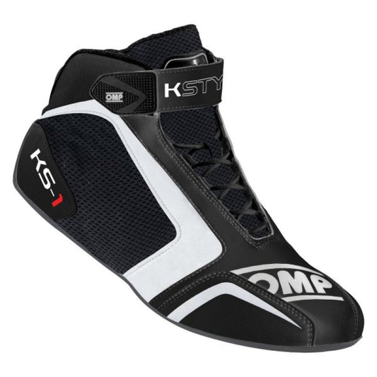 OMP KS-1 Shoes Black/White - Size 48