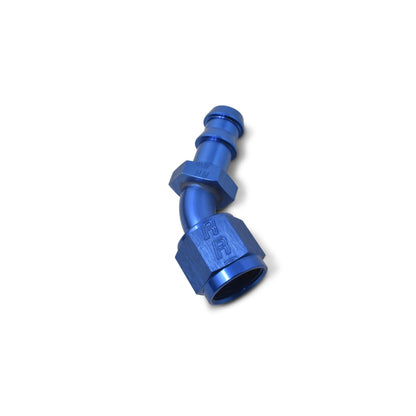 Russell Performance -6 AN Twist-Lok 45 Degree Hose End (Blue)