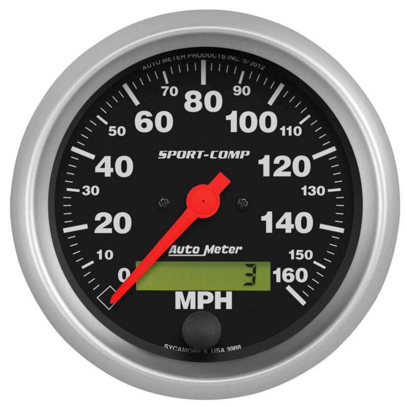 Autometer Sport-Comp 70-72 Chevelle/ El Camino/ Malibu Dash Kit 6pc Tach/ MPH/ Fuel/ Oil/ WTMP/ Volt