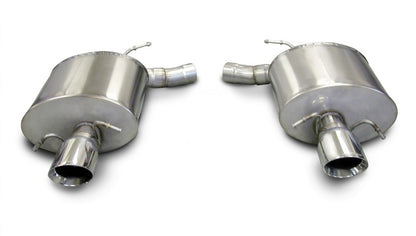 Corsa 2009-2014 Cadillac CTS Sedan V 6.2L V8 Polished Sport Axle-Back Exhaust