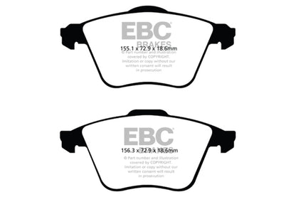 EBC 07-13 Mazda 3 2.3 Turbo Yellowstuff Front Brake Pads