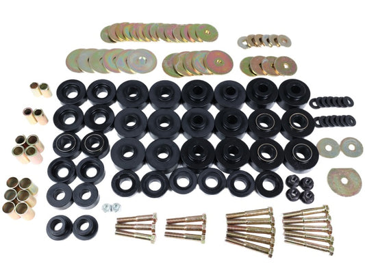 Energy Suspension 65-67 Chevrolet Biscayne/Bel Air/Caprice/Impala Body Mount Set w/ Hardware - Black