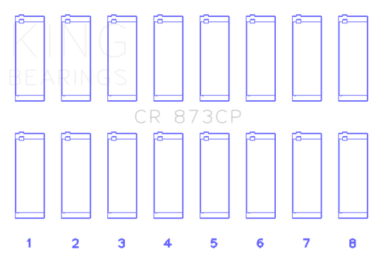 King GENERAL MOTORS 379, 395 16v Rod Bearing Set