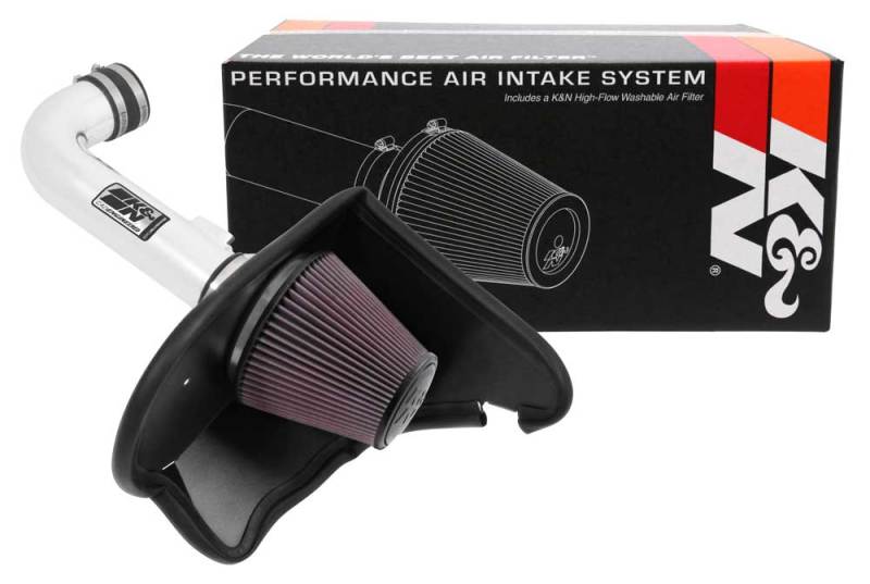 K&N 16-17 Chevy Camaro 3.6L Silver Typhoon Short Ram Intake