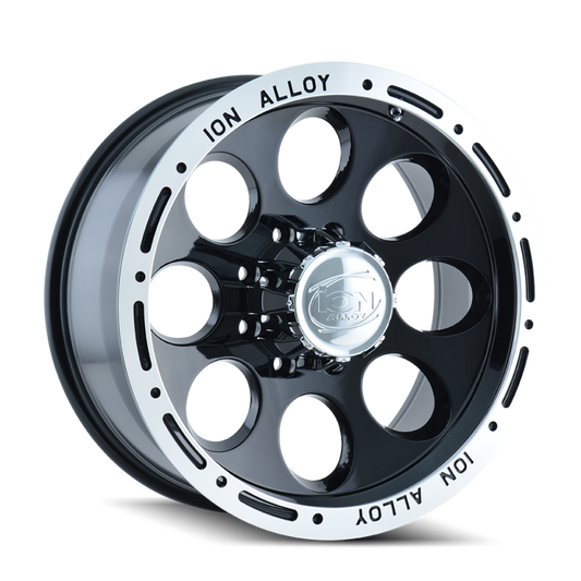 ION Type 174 15x10 / 5x139.7 BP / -38mm Offset / 108mm Hub Black/Machined Wheel