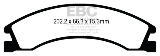 EBC 08+ Ford Econoline E150 4.6 Ultimax2 Rear Brake Pads