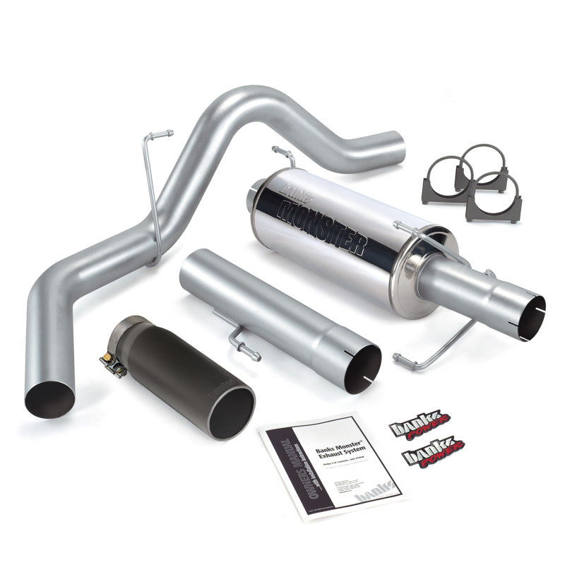 Banks Power 06-07 Dodge 325Hp Mega Cab Monster Exhaust System - SS Single Exhaust w/ Black Tip