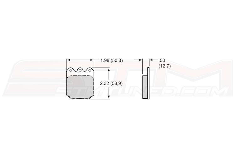 Wilwood - Brake Pads BP-10 for STM Rear Drag Brake Kit (150-9764K)