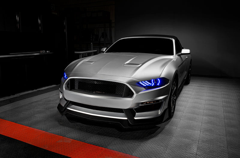 Oracle 18-21 Ford Mustang Dynamic DRL w/ Halo Kit & Sequential Turn Signal - ColorSHIFT