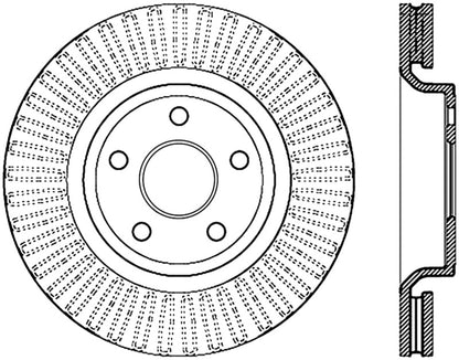 StopTech Drilled Sport Brake Rotor 11-17 Jeep Grand Cherokee (Exluding SRT8)