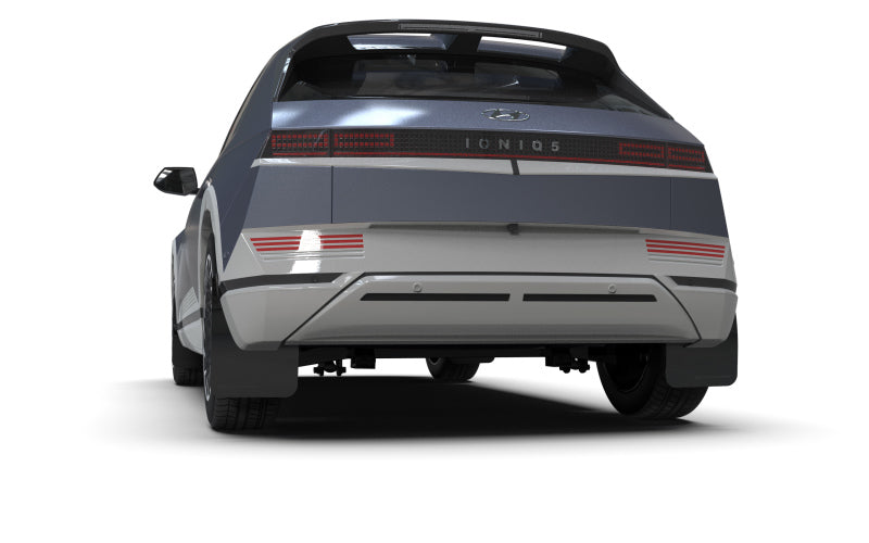 Rally Armor 22-24 Hyundai Ioniq 5 Black Mud Flap w/Metallic Black Logo