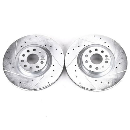 Power Stop 15-18 Audi S3 Front Evolution Drilled & Slotted Rotors - Pair