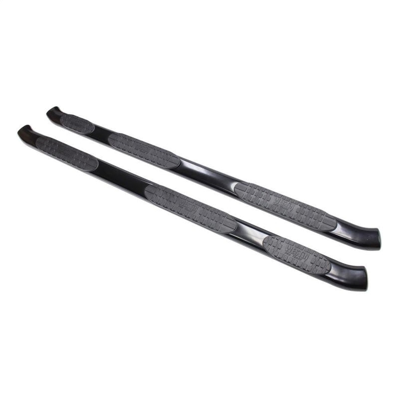 Westin 07-18 Chevy Silv 1500 Crew (5.5ft) Excl 07 Classic PRO TRAXX 5 WTW Oval Nerf Step Bars - Blk