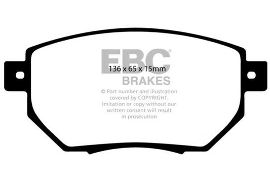 EBC 05-06 Nissan Altima 3.5 SE-R Redstuff Front Brake Pads