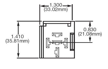 Hella Relay Socket Mini 5 Term Bkt 1