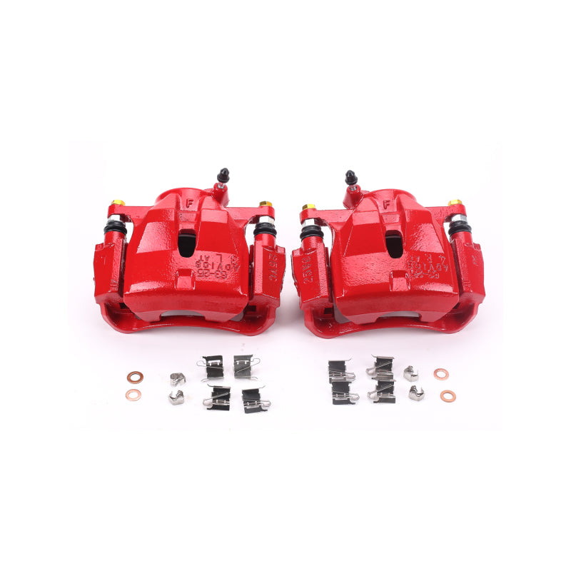 Power Stop 10-12 Lexus HS250h Front Red Calipers w/Brackets - Pair