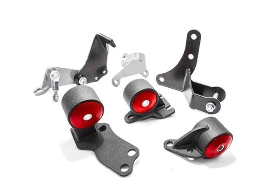 Innovative 88-91 Civic D-Series Black Steel Mounts 95A Bushings (Pre 92 Engine Hydro)