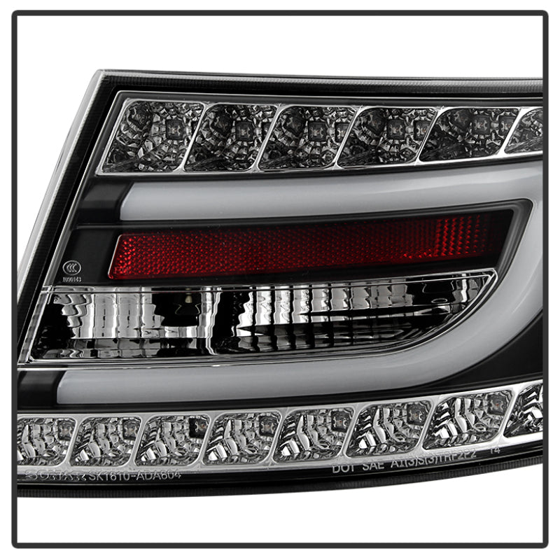 Spyder Audi A6 05-08 4Dr Sedan Only Version 2 Light Bar LED Tail Lights Blk ALT-YD-AA605V2-LBLED-BK