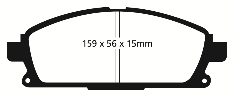EBC 01 Infiniti Q45 4.1 Ultimax2 Front Brake Pads
