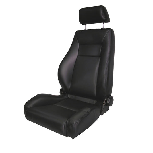 Rugged Ridge Ultra Front Seat Reclinable Black Denim 76-02 CJ&Wrang