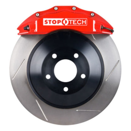 StopTech Dodge 09 Challenger/06-09 Charger SXT R/T Front Touring BBK w/ Red ST-60 Calipers Slotted 3