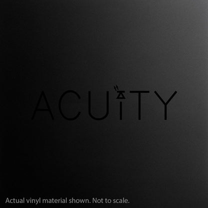 Acuity - Matte Black Windshield Banner