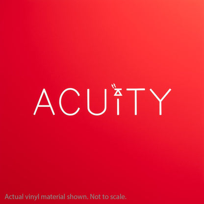Acuity - Matte Red Windshield Banner