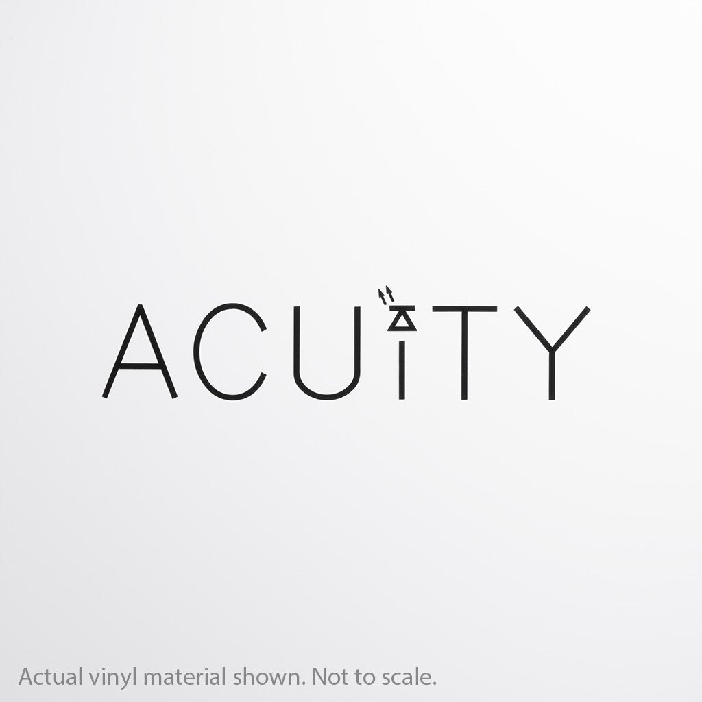Acuity - Matte White Windshield Banner