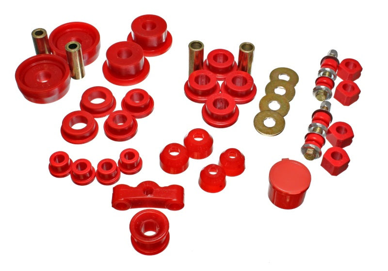 Energy Suspension 84-87 Honda Civic/CRX Red Hyper-Flex Master Bushing Set