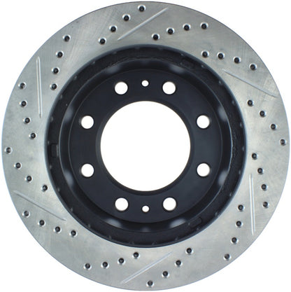StopTech 01-09 Chevrolet Silverado 2500HD 3500 Front Left Slotted & Drilled Rotor