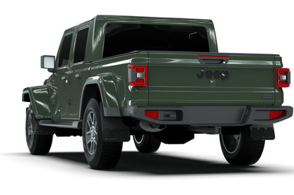 Rally Armor 19-24 Jeep Gladiator JT (Incl. Overland/Sport/Sport S) Black Mud Flap w/Red Logo