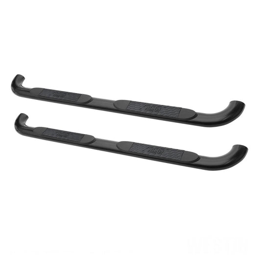 Westin 1999-2013 Chevy Silverado 1500 Ext Cab Platinum 4 Oval Nerf Step Bars - Black