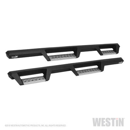 Westin 07-18 Jeep Wrangler JKU 4dr. HDX Stainless Drop Nerf Step Bars - Tex. Blk