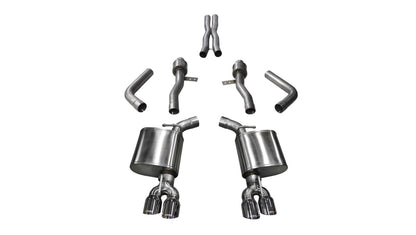 Corsa 2015-2023 Dodge Challenger Hellcat Dual Rear Exit Sport Exhaust w/ 3.5in Polished Tips