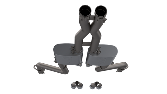 QTP 15-18 Dodge Challenger 5.7L 304SS Screamer Cat-Back Exhaust w/3in Tips