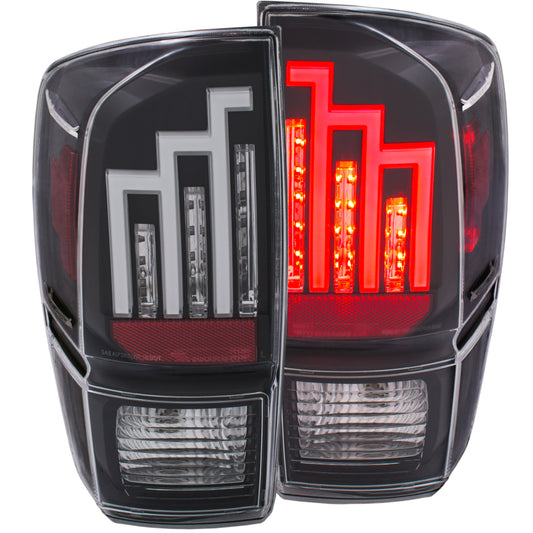 ANZO 2016-2017 Toyota Tacoma LED Taillights Black