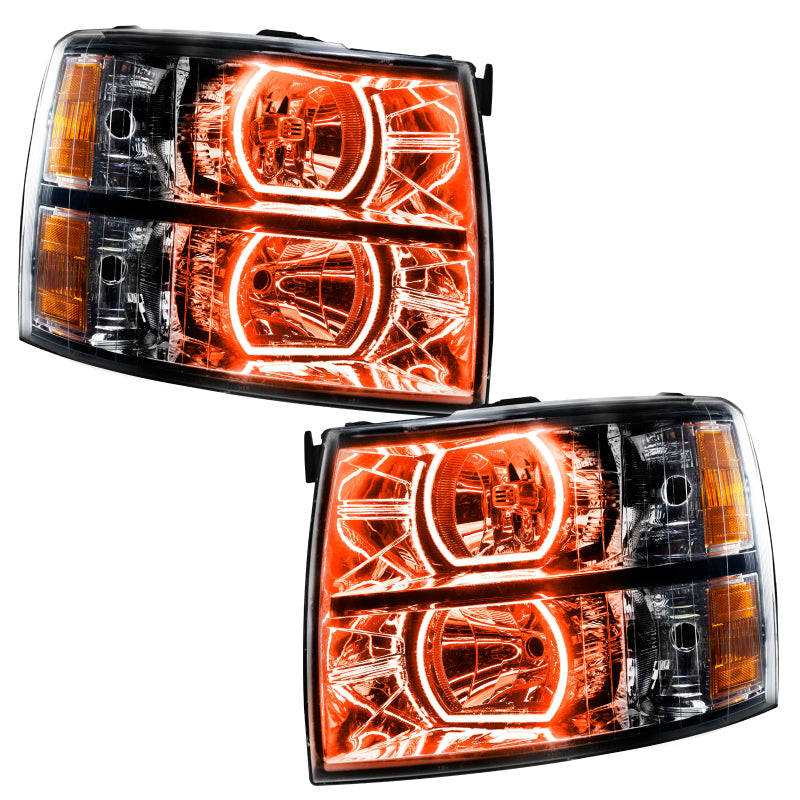 Oracle 07-13 Chevrolet Silverado SMD HL - Black - Square - ColorSHIFT w/ BC1 Controller